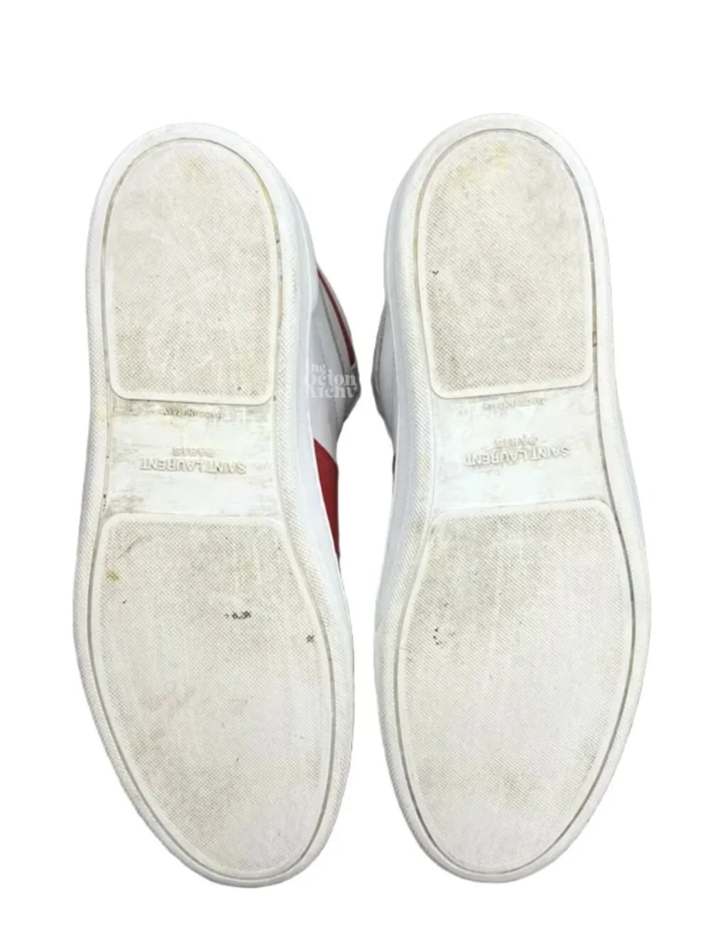 Size 11 Saint Laurent Signature Court Classic SL/10H High Top 418026 White Red